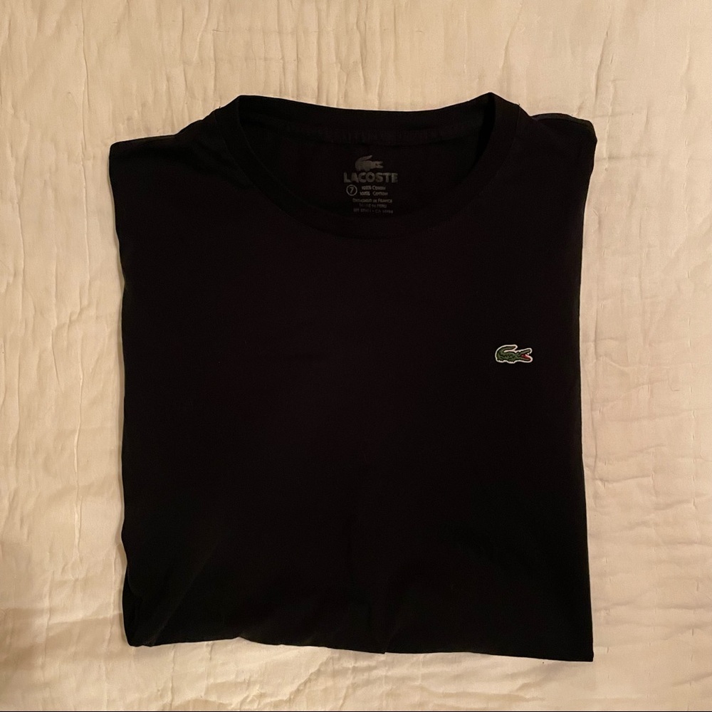 Lacoste T-Shirt - Black - Size 7 (XXL)